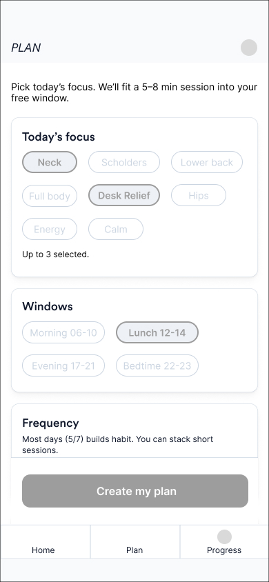 Onboarding UI